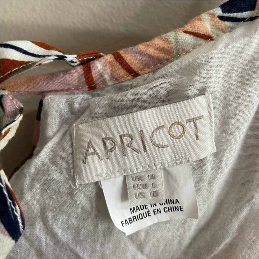 3/$20 APRICOT Tropical Cami Ruffle Dress - Picture 6 of 7